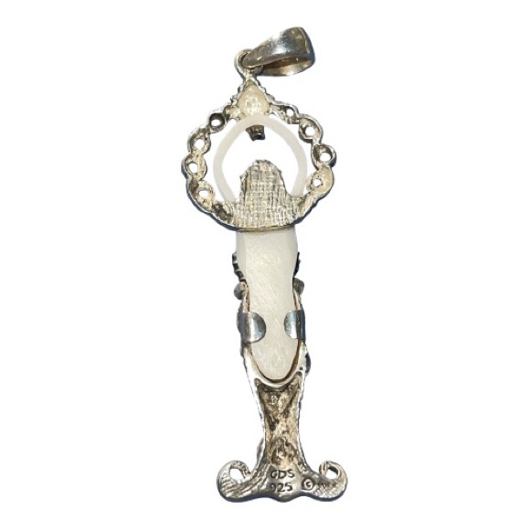 Gryphon’s Moon Sterling Silver Ocean Goddess Pendant. - Picture 2 of 3
